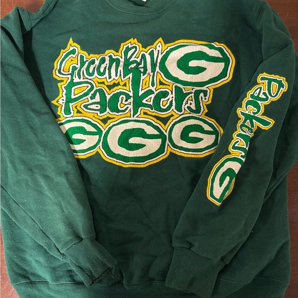 1996 Vintage Green Bay Packers Green Sweater - Picture 1 of 9